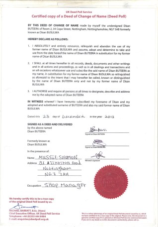 Deed of Change of Name (2014) Buteera Disan 001 (2).jpg