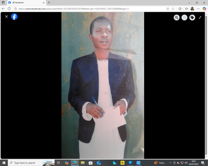 Robert Ssekamanya. Almost a brother and friend while at NTC Nkozi (2000/2002) intake.